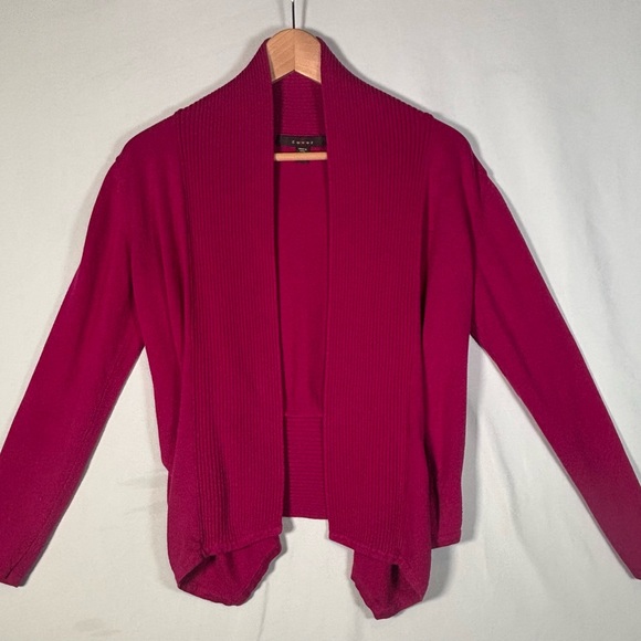Fever Open Front Cardigan • Size S • Raspberry Knit - Picture 4 of 4